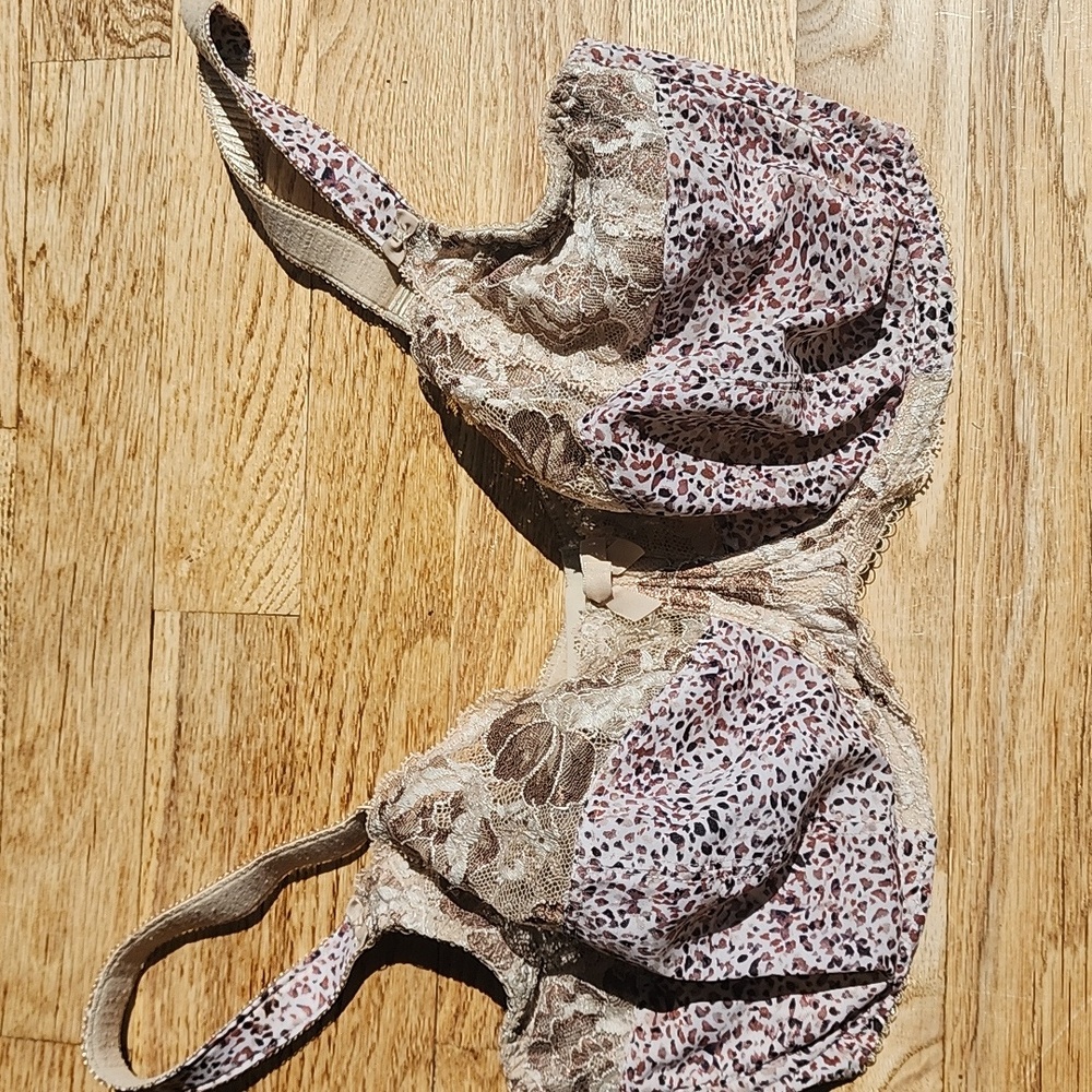 (34H) Fantasie Aimee Underwired Full Cup Bra In Antique Gold Sexy Animal Print - Picture 3 of 9
